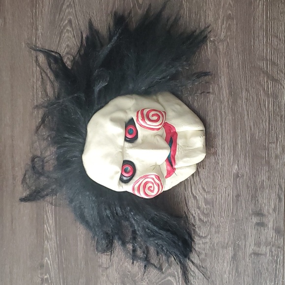 Vintage Saw Billy Puppet Halloween Costume Mask with Hair - Latex Full mask - Picture 1 of 11
